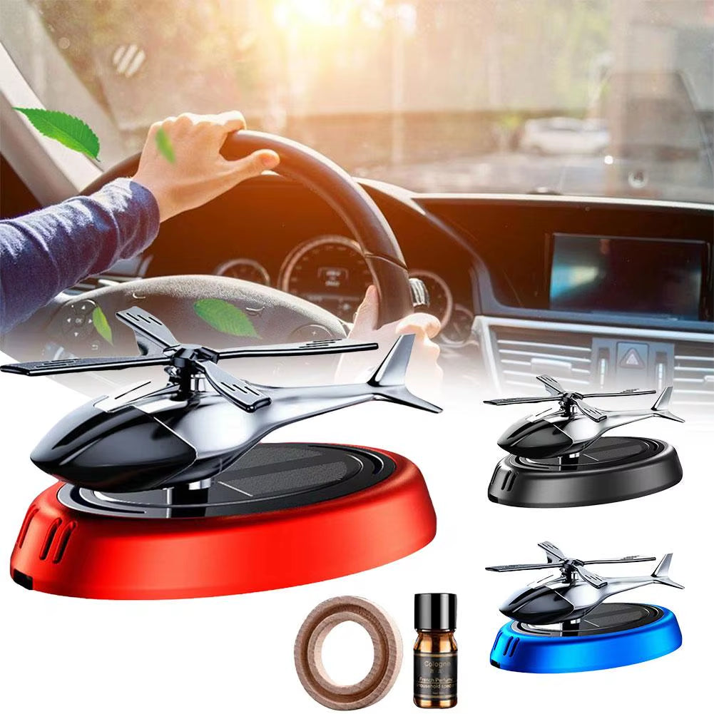 Elevate Your Drive with This Solar-Powered Aromatherapy Helicopter Air Freshener! 🌞🚁✨ #EcoFriendly #CarEssentials