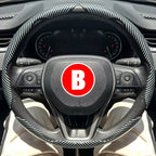 3PCS Car Steering Wheel Cover Warm Winter 38Cm round Steery Wheel Universa Glossy Laser Carbon Fiber Auto Interior Accessories