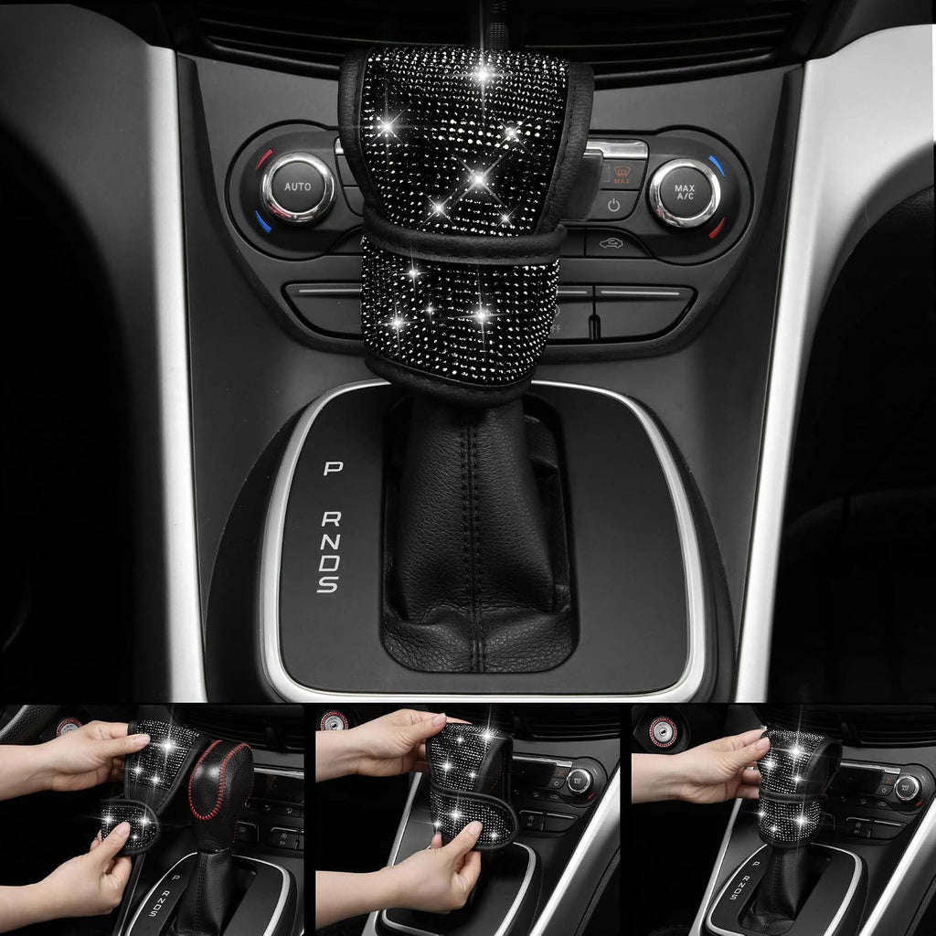 Transform Your Ride with Our Sparkly Leather Bling Seat Covers & Accessories Set! ✨💖 Perfect for Fashion-Forward Women! 🖤🚗 #CarGoals #BlingItOn
