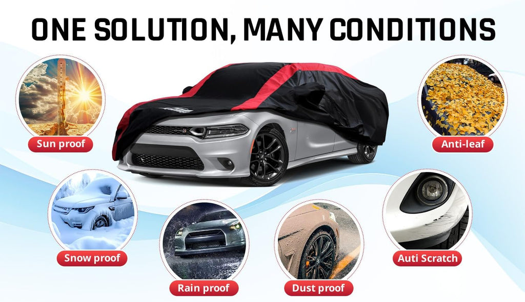 Car Cover Waterproof Custom Fit for Dodge Charger 2006-2023