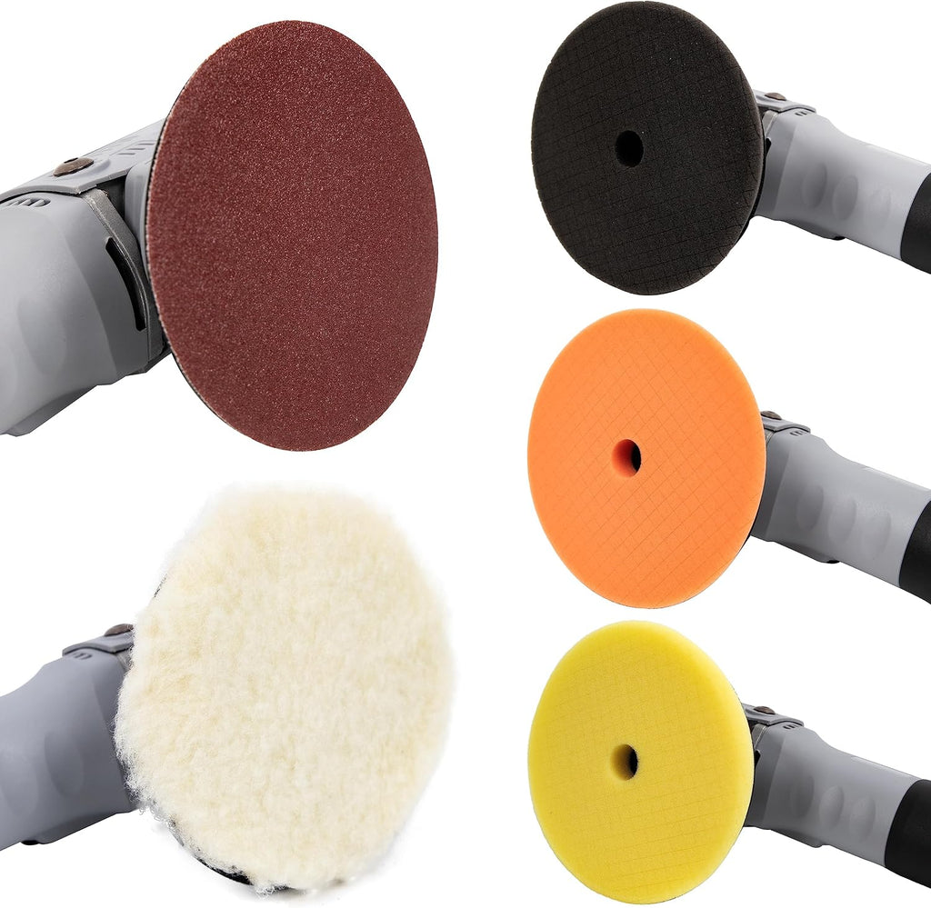 PRP675021 6-Inch Dual Action/Da Polisher, Buffer Waxer with Lock Switch and 6 Variable Speeds for Car Detailing, Tile Cleaning and Wood Polishing