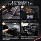 Graphene Leather Cleaner & Conditioner Kit - Deep Clean, Restore & UV Protection for Car Seats, Furniture, Couches, Shoes - Includes Microfiber Towel & 3D Applicator.