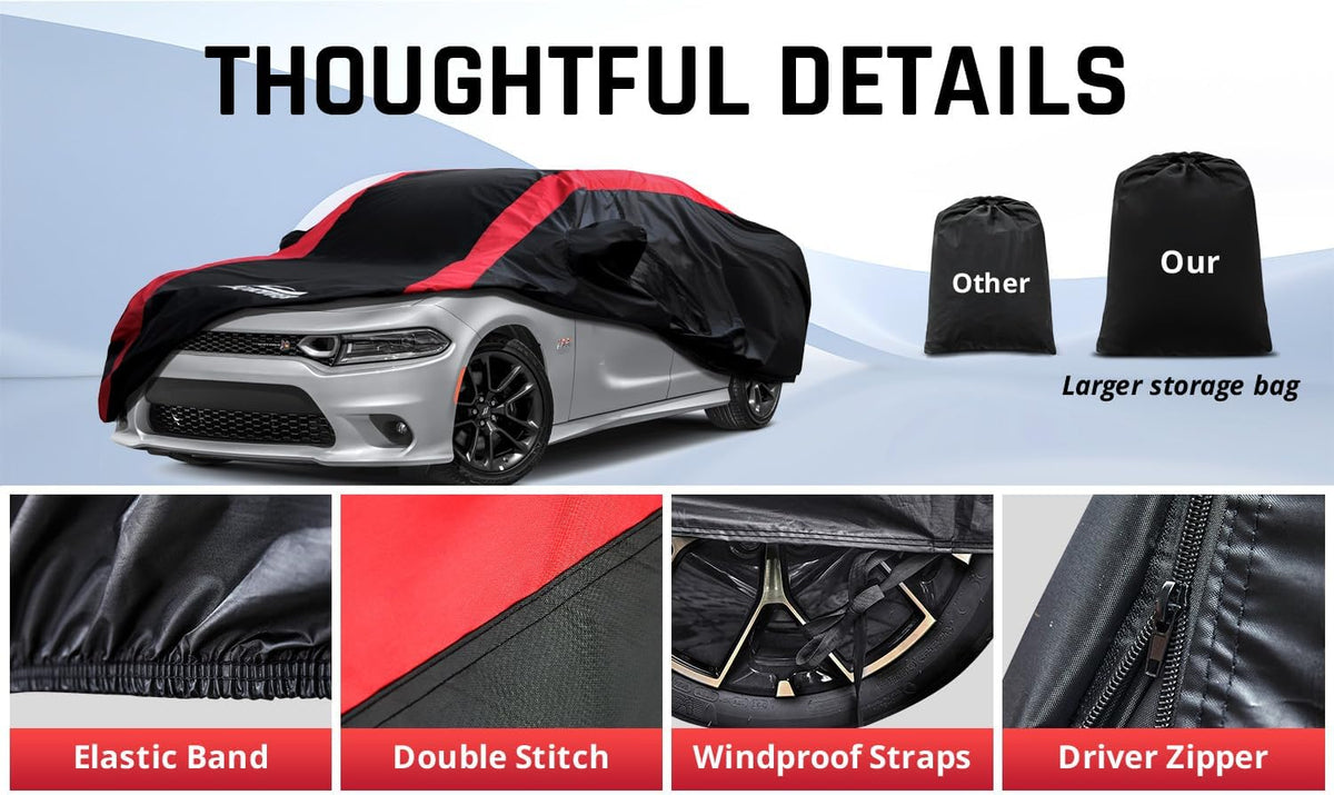 Car Cover Waterproof Custom Fit for Dodge Charger 2006-2023