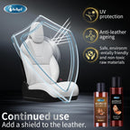 Graphene Leather Cleaner & Conditioner Kit - Deep Clean, Restore & UV Protection for Car Seats, Furniture, Couches, Shoes - Includes Microfiber Towel & 3D Applicator.